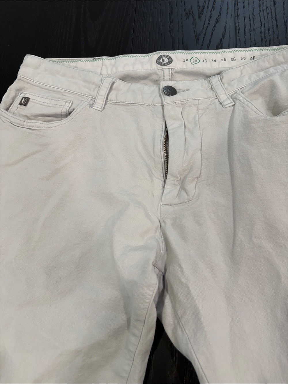 Linksoul Men's Light Beige 5 Pocket Casual Jeans